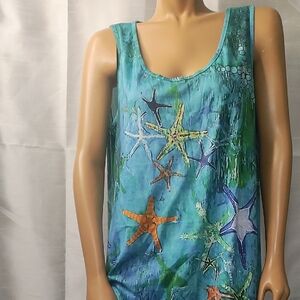 JustFashionNow Teal‎ and White Top